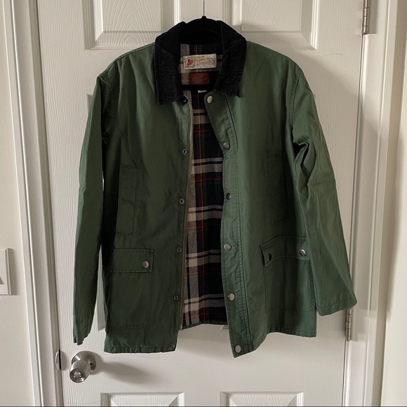 Green Flannel Lined Field Jacket 